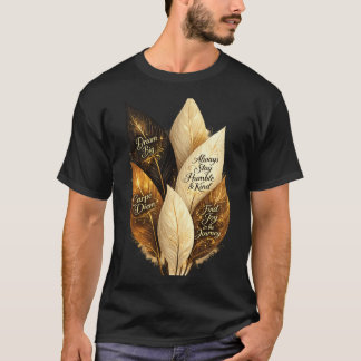 Golden Feather Aesthetic Tee ya