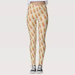 Golden Feather Art Custom Leggings