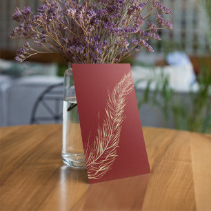 Golden Feather Invitation