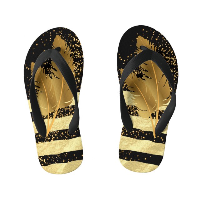 Golden Feather Kid's Flip Flops (Footbed)