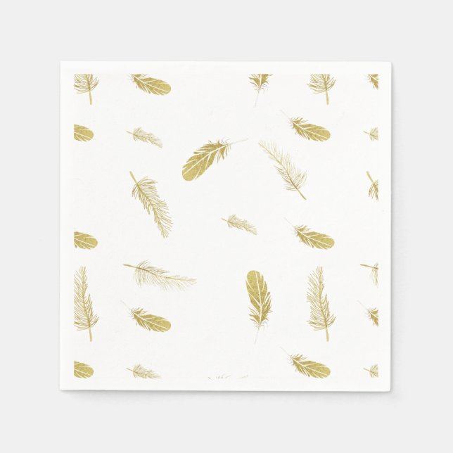 Golden Feather Napkin (Front)