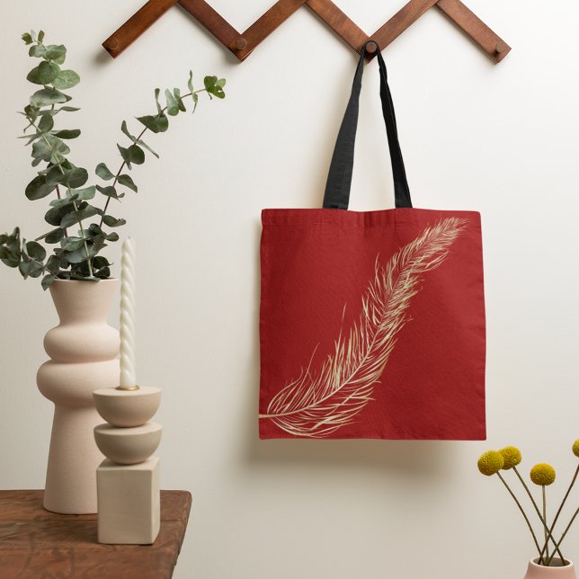 Golden Feather Tote Bag (Creator Uploaded)