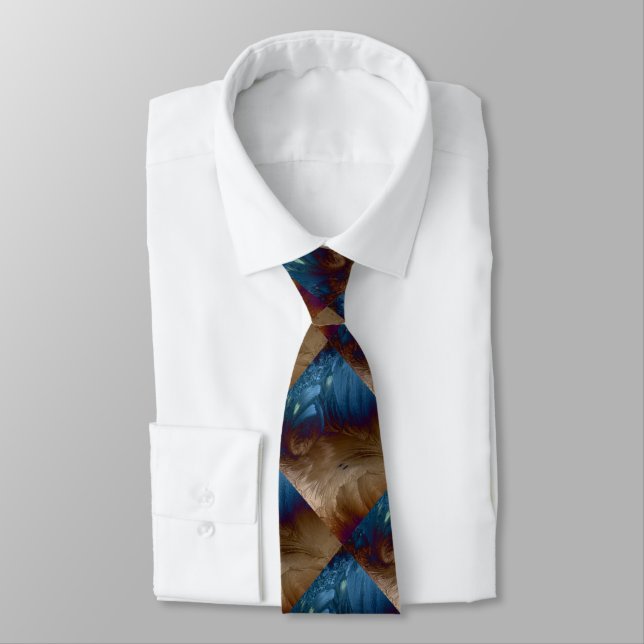 Golden Feathers Tie (Tied)
