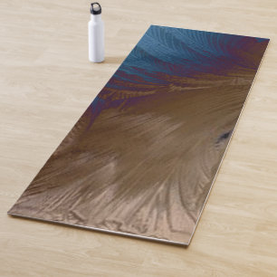 Golden Feathers Yoga Mat