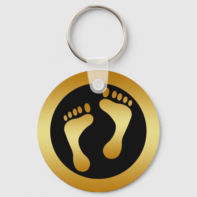 GOLDEN FEET KEY RING (Front)