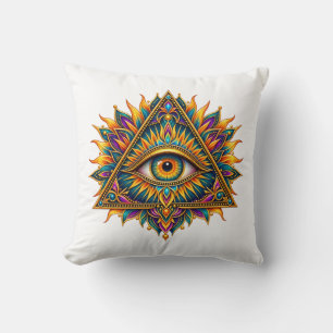 Golden Fern Eye Cushion