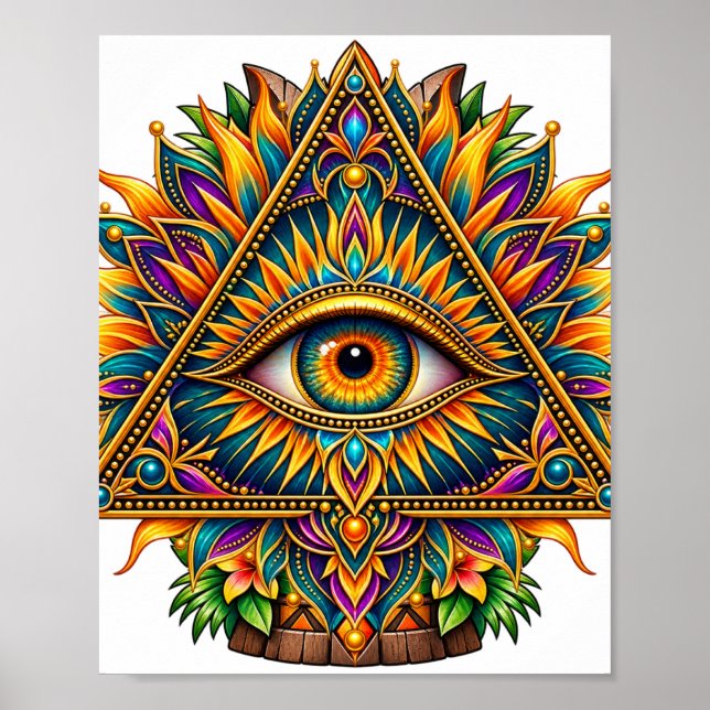 Golden Fern Eye Poster (Front)