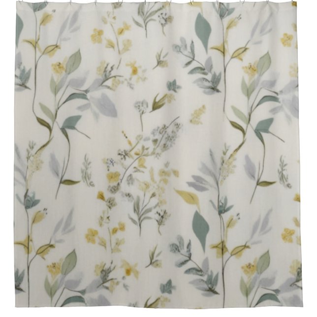 Golden Ferns Shower Curtain (Front)