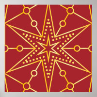 Golden Festive Starry