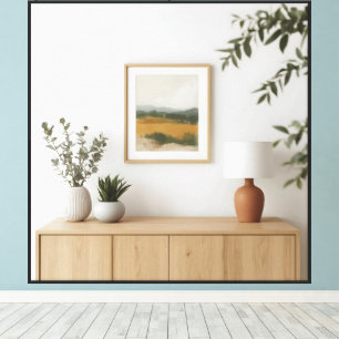 Golden Field View Canvas Print