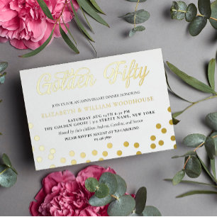 Golden Fifty 50th Wedding Anniversary Dinner