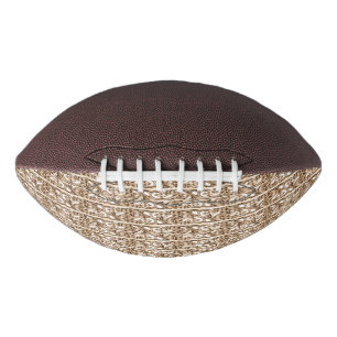 Golden Filigree Cross Pattern Design American Football