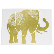 Golden Filigree Elephant