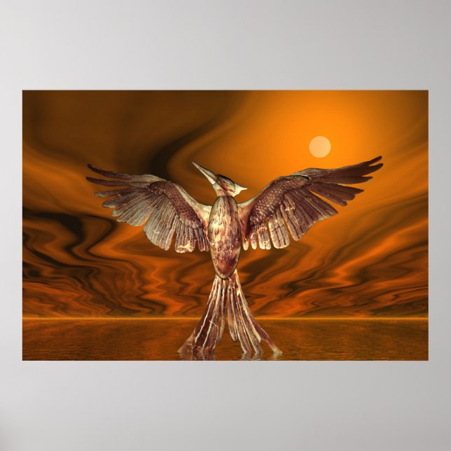 Golden Fire bird Poster (Front)