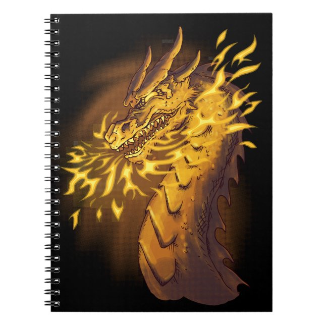 Golden Fire Dragon Notebook (Front)