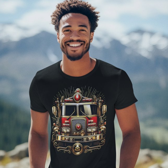 Golden Fire Engine Hero T-Shirt (Creator Uploaded)