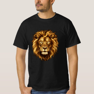 Golden Fire Lion - Majestic King of the Wild T-Shirt