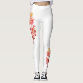 golden fire wolf leggings