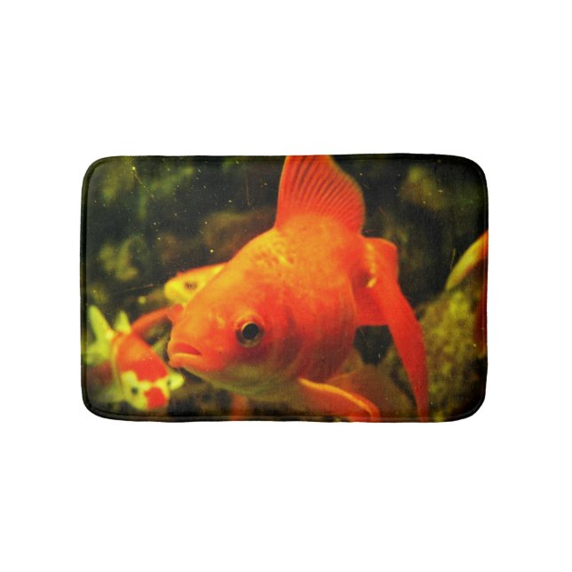 Golden Fish Bath Mat (Front)