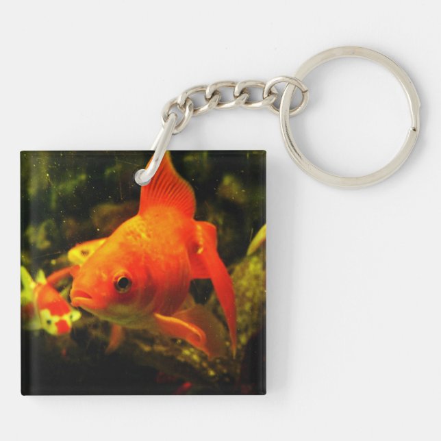 Golden fish key ring (Back)