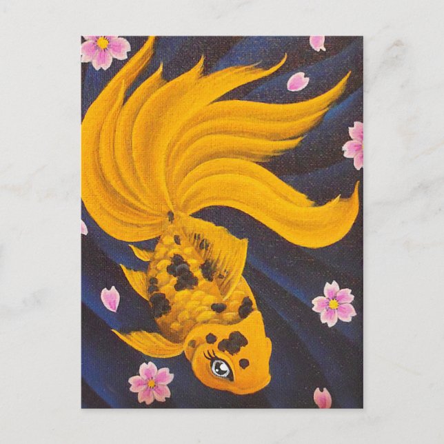 Golden Fishie Postcard (Front)