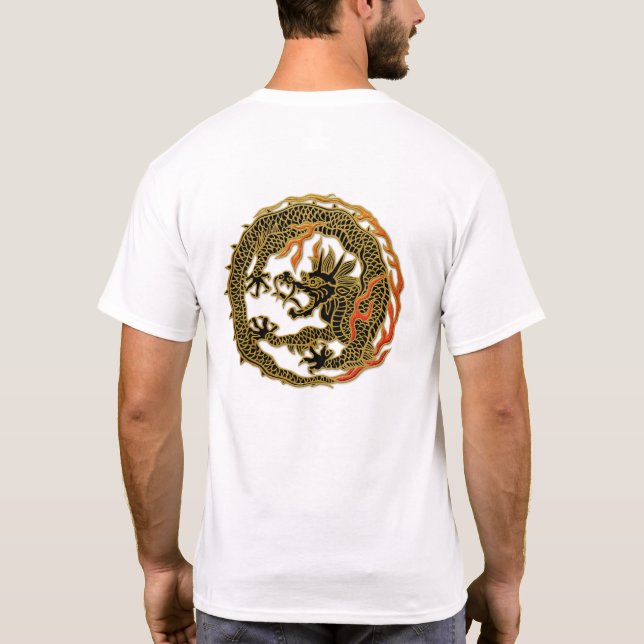 Golden Flame Dragon Emblem T-Shirt (Back)