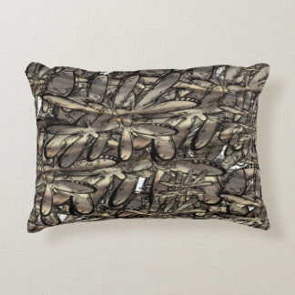 Golden flame flower decorative cushion