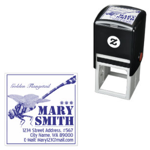 Golden Flangetail Self-inking Stamp
