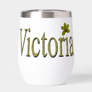 Golden Flecks Victoria Name Design,
