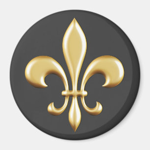 Golden Fleur De Lis Magnet