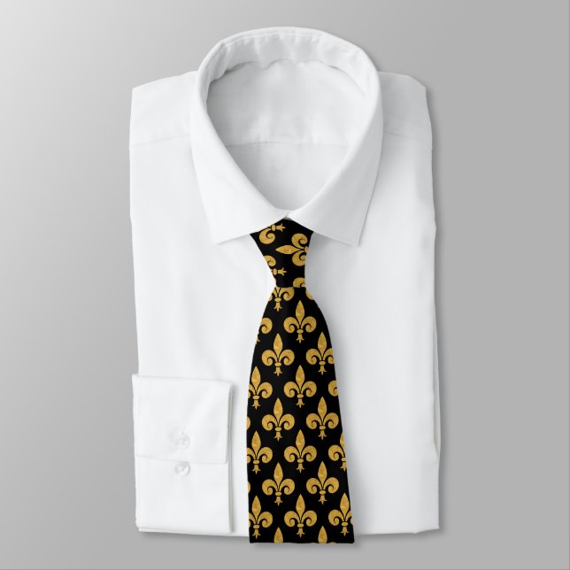 Golden Fleur de Lis TP Tie (Tied)