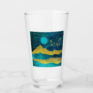 Golden Flock Glass
