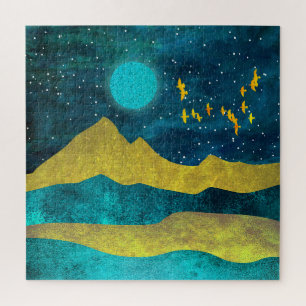 Golden Flock Jigsaw Puzzle