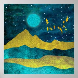 Golden Flock Poster