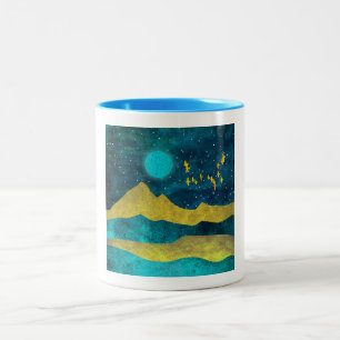 Golden Flock Two-Tone Coffee Mug