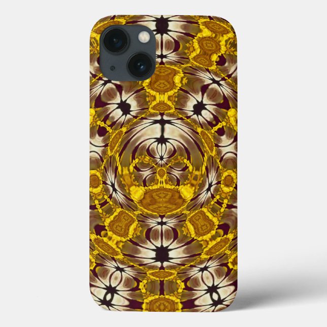 Golden Floral Mandala Boho Pattern Case-Mate iPhone Case (Back)