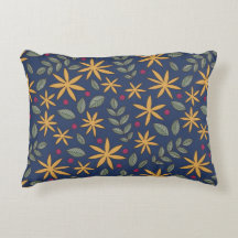 Golden Floral Pattern Botanical Design