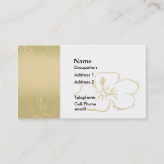 Golden Flower Business Card