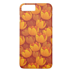 Golden Flower Pattern iPhone 8 Plus/7 Plus Case