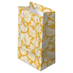 Golden Flower Pattern Small Gift Bag