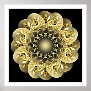 Golden Flower Poster