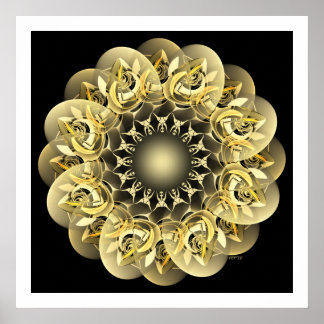 Golden Flower Poster