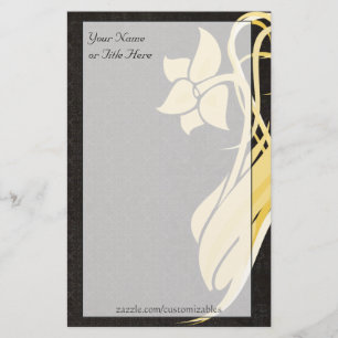 Golden Flower Stationery