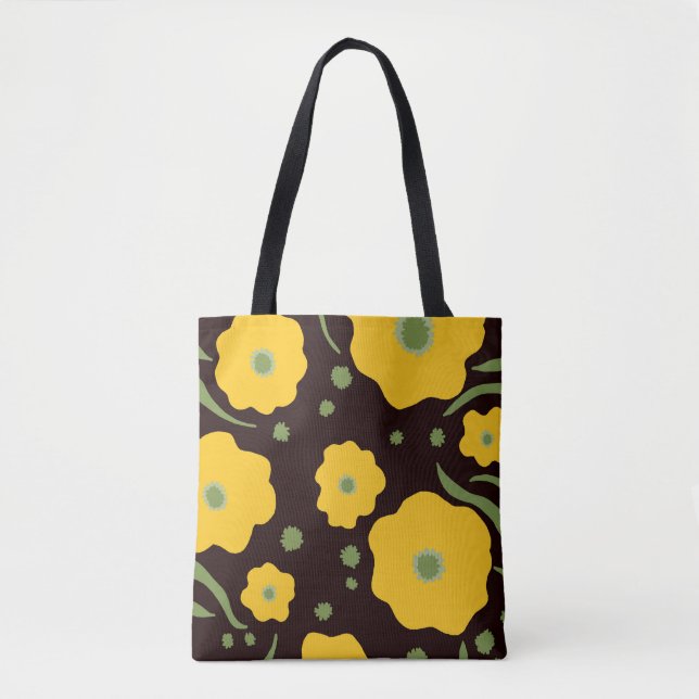 Golden Flower Tote bag (Front)