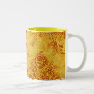 Golden Flowers Mug
