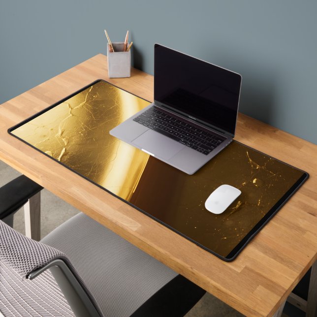 Golden Foil Crease Desk Mat (Office 2)