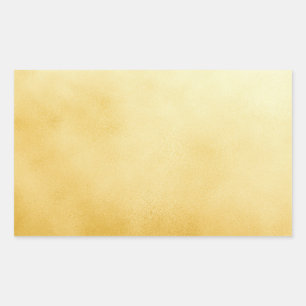 Golden Foil Faux Gold Rectangular Sticker