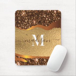 Golden Foil Glitter Mouse Mat