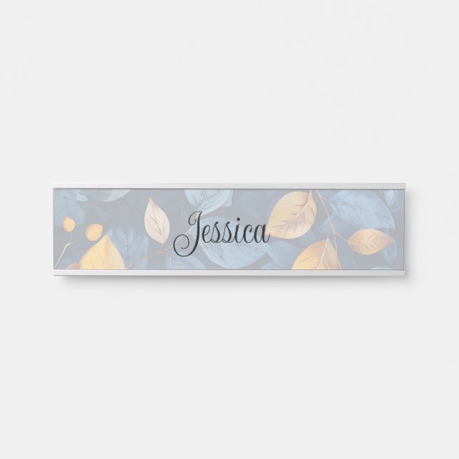 Golden Foliage Dreams Autumn Nature Beauty Door Sign (Front)