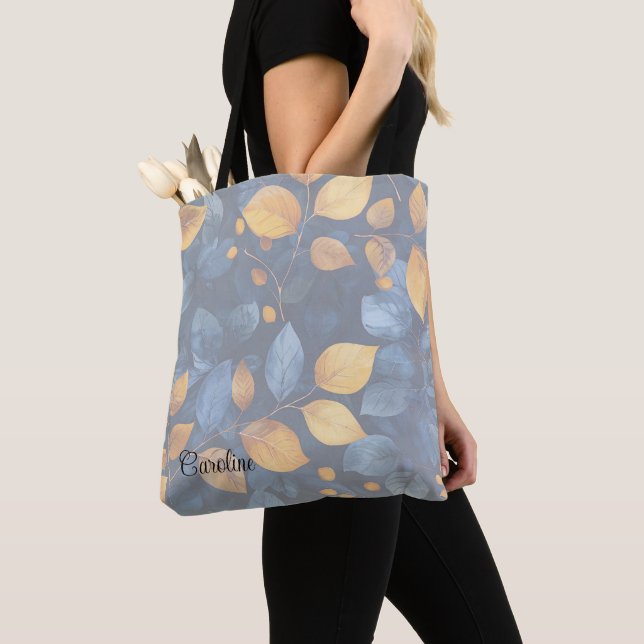 Golden Foliage Dreams Autumn Nature Beauty Tote Bag (Close Up)